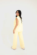 Sleeveless set - Butter yellow