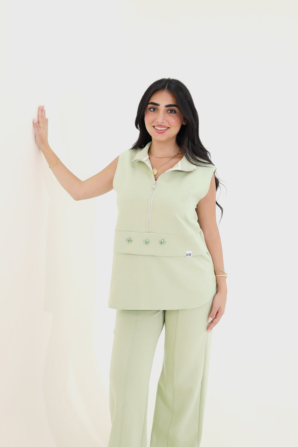 Sleeveless set - Pistachio