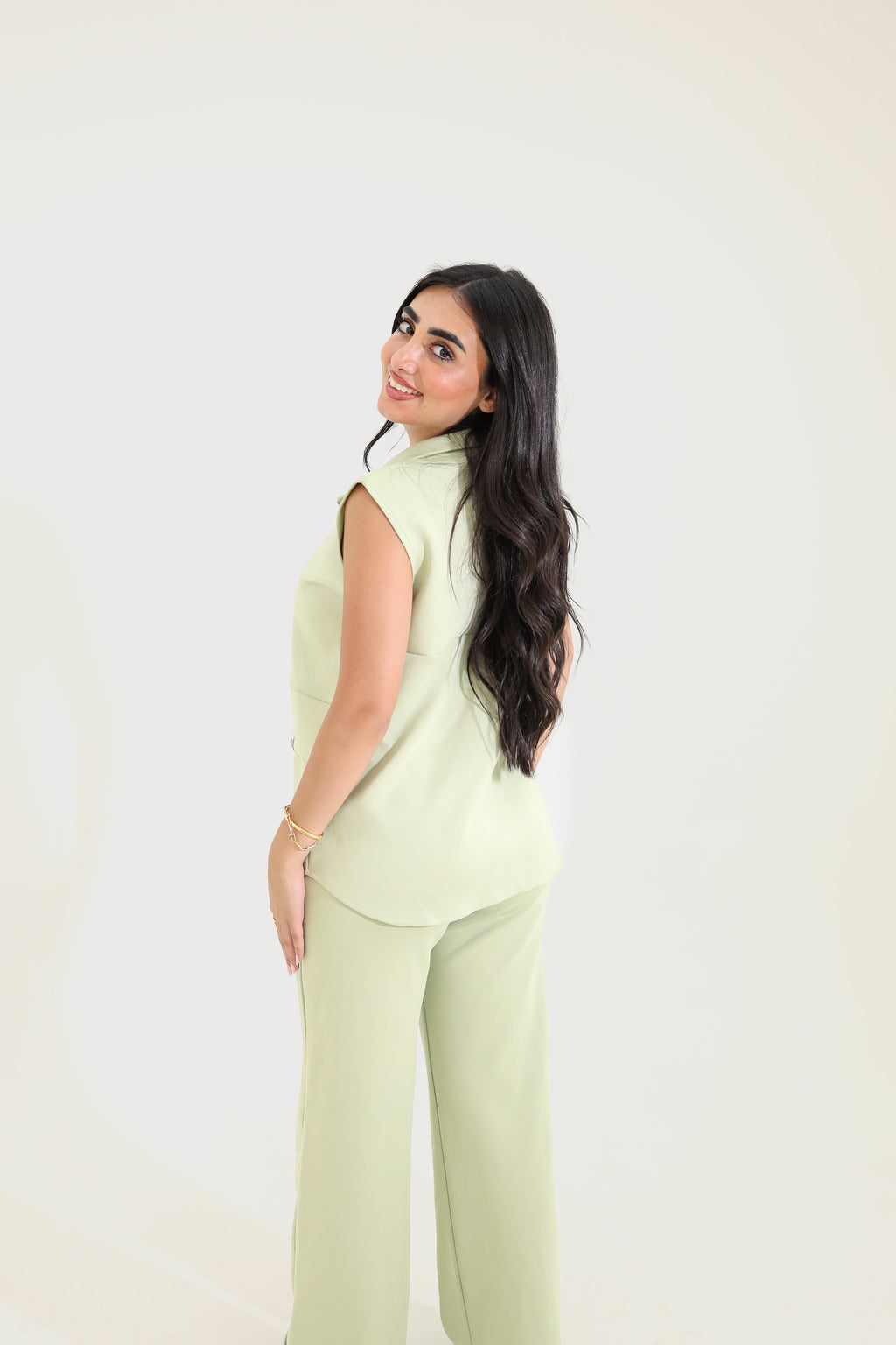 Sleeveless set - Pistachio