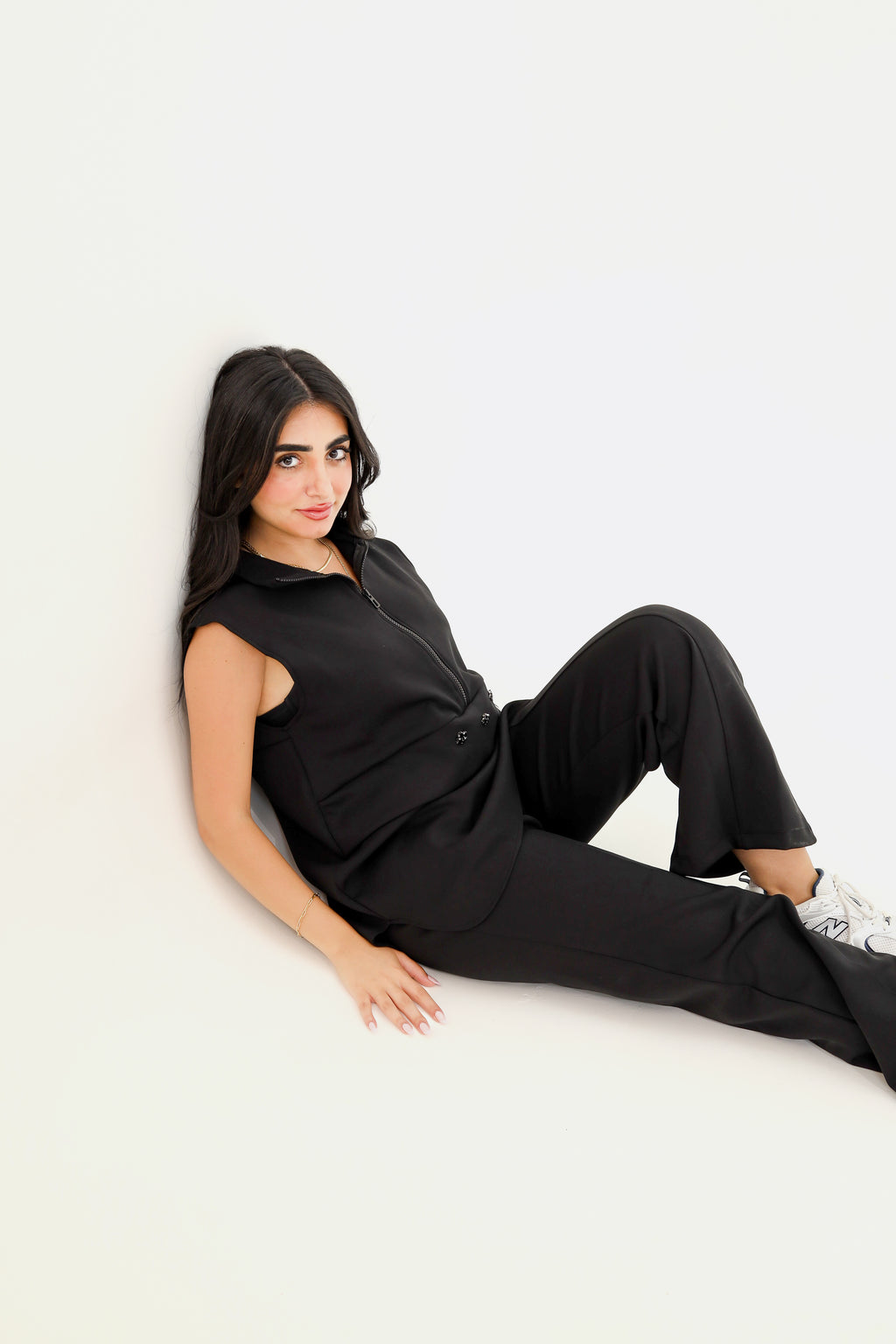 Sleeveless set - Black