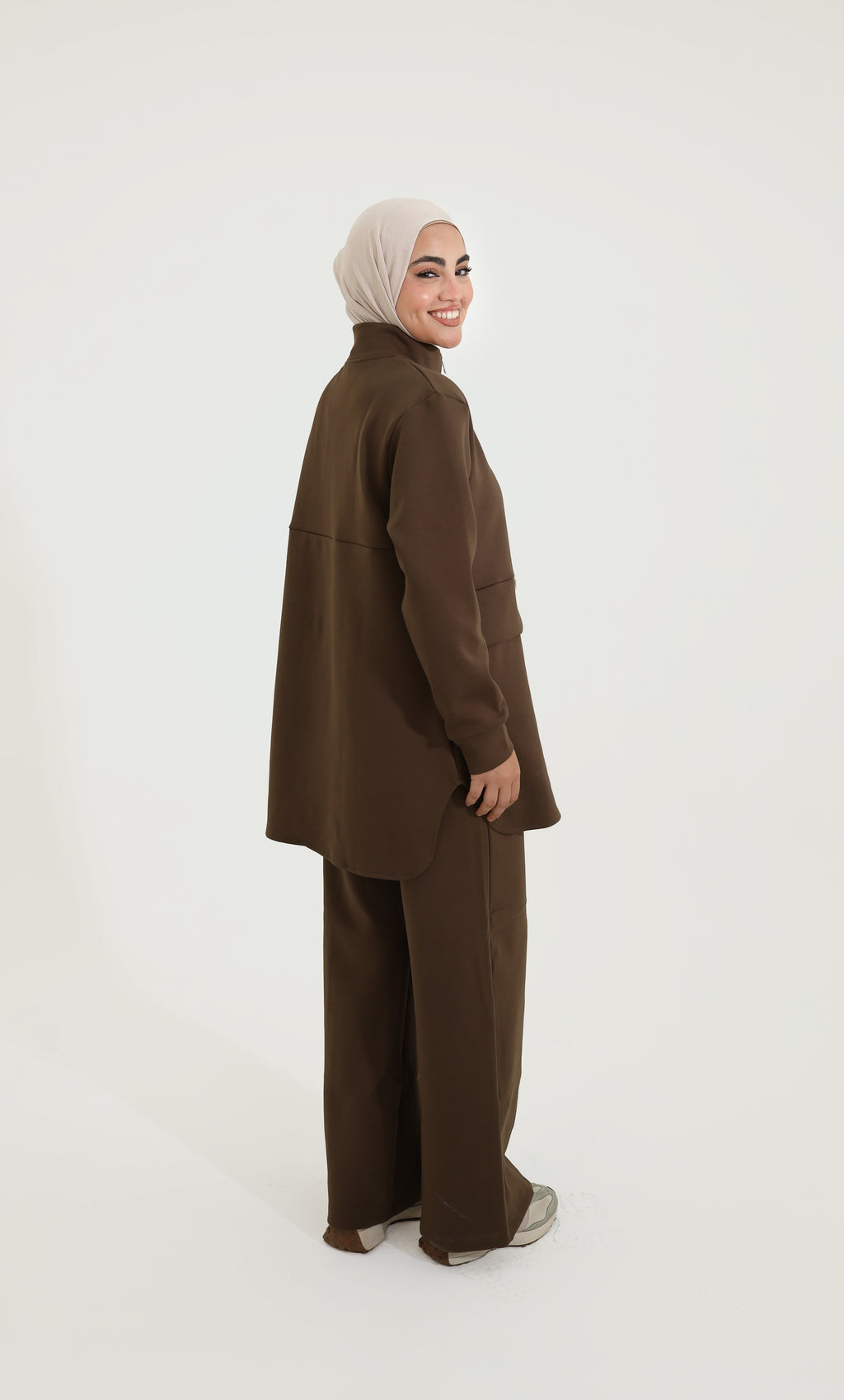 Long sleeved set - Brown