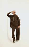 Long sleeved set - Brown