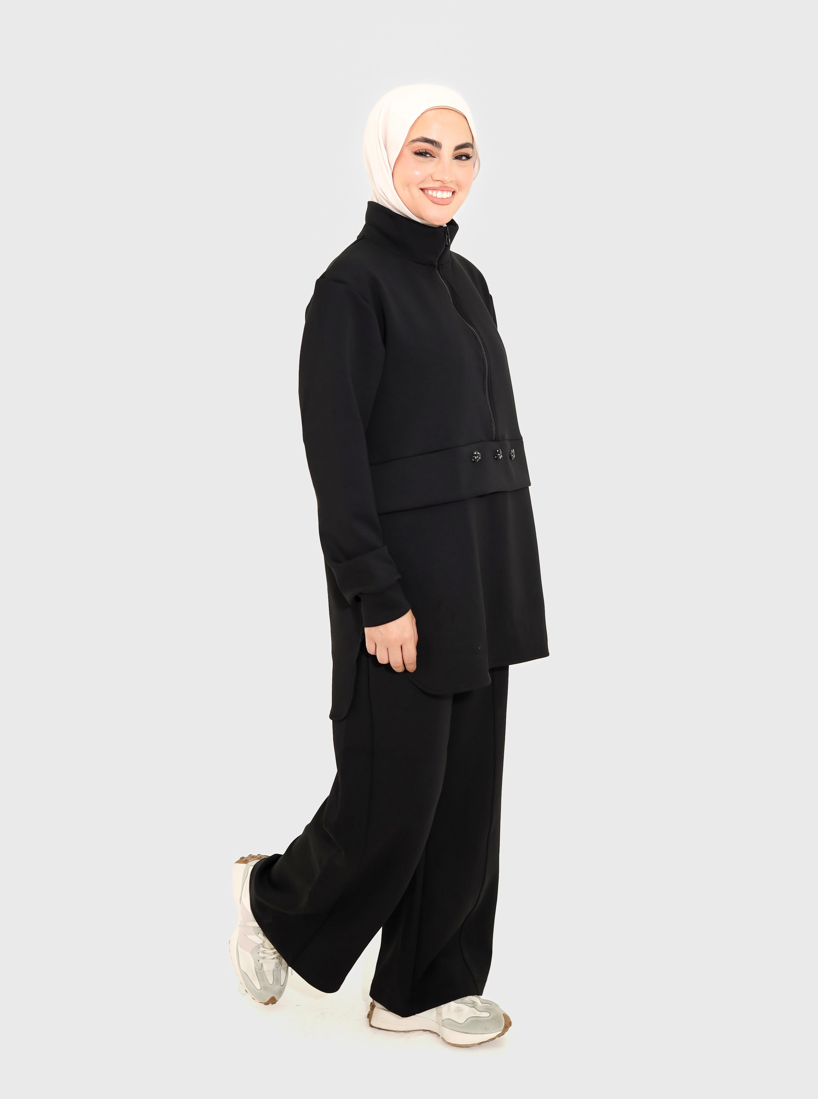 Long sleeved set - Black