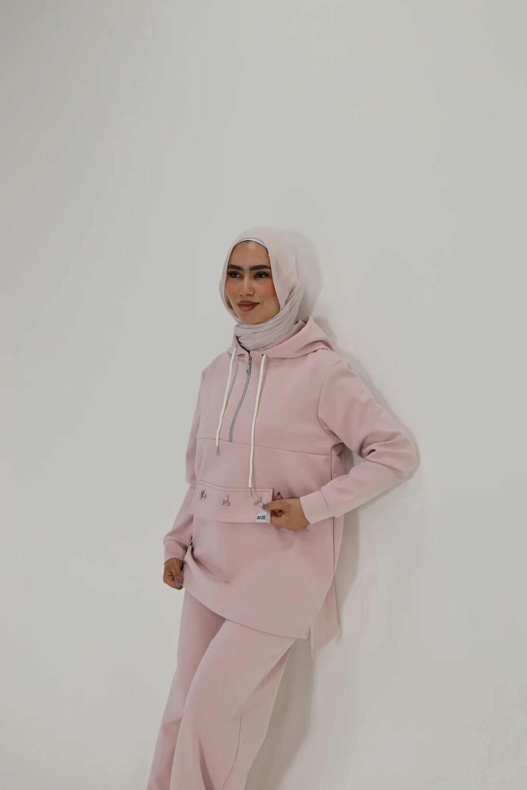 Embellished Scuba - Pink Long