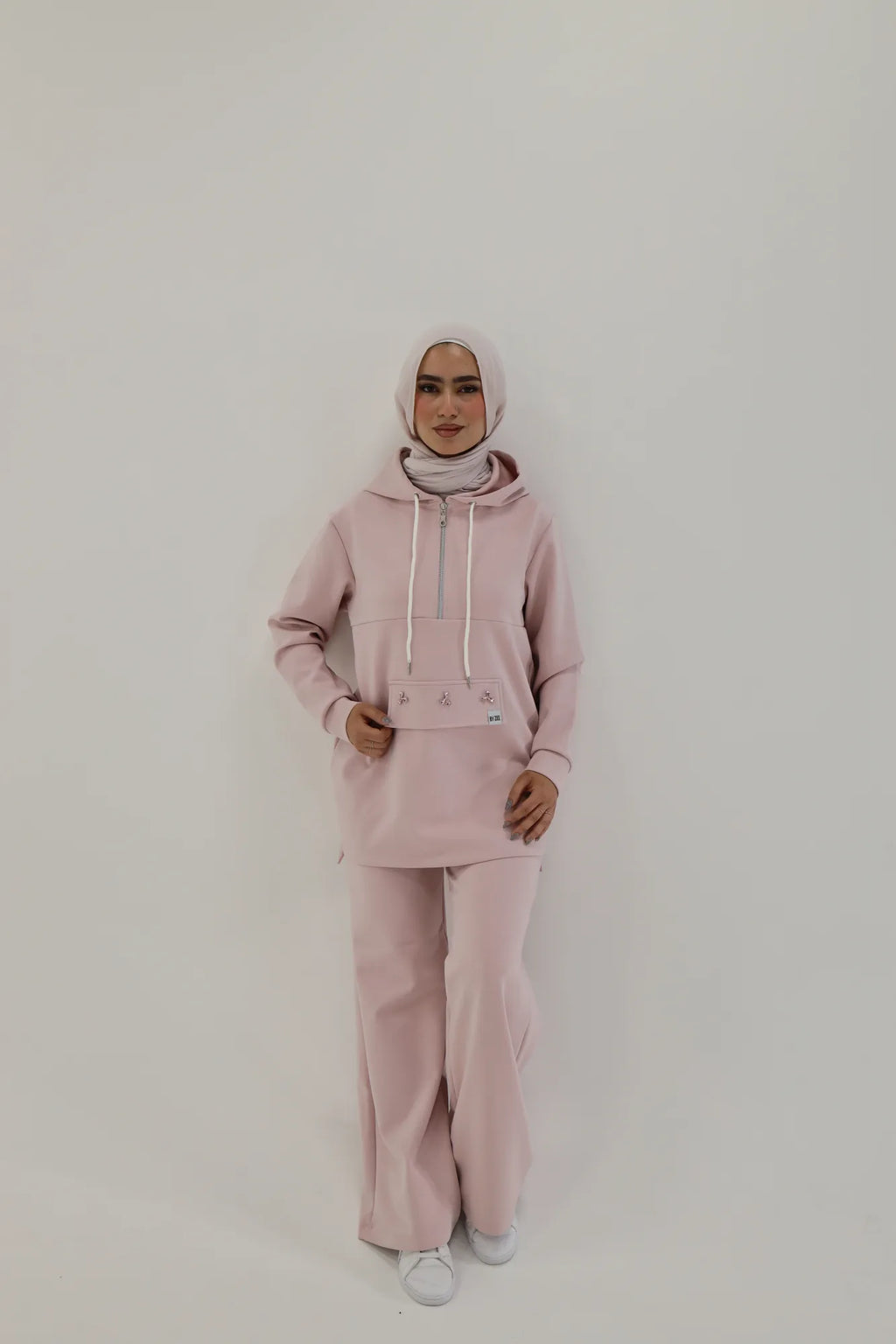 Embellished Scuba - Pink Long