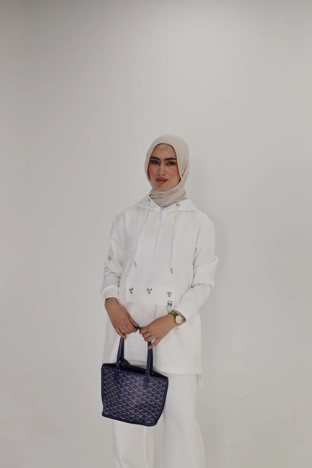 Embellished Scuba - White Long