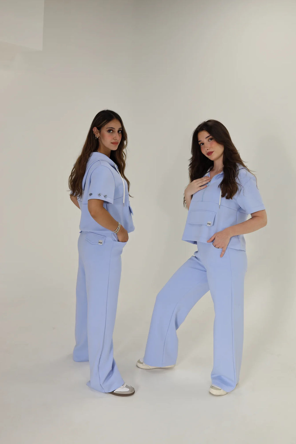 Embellished Scuba - Baby Blue