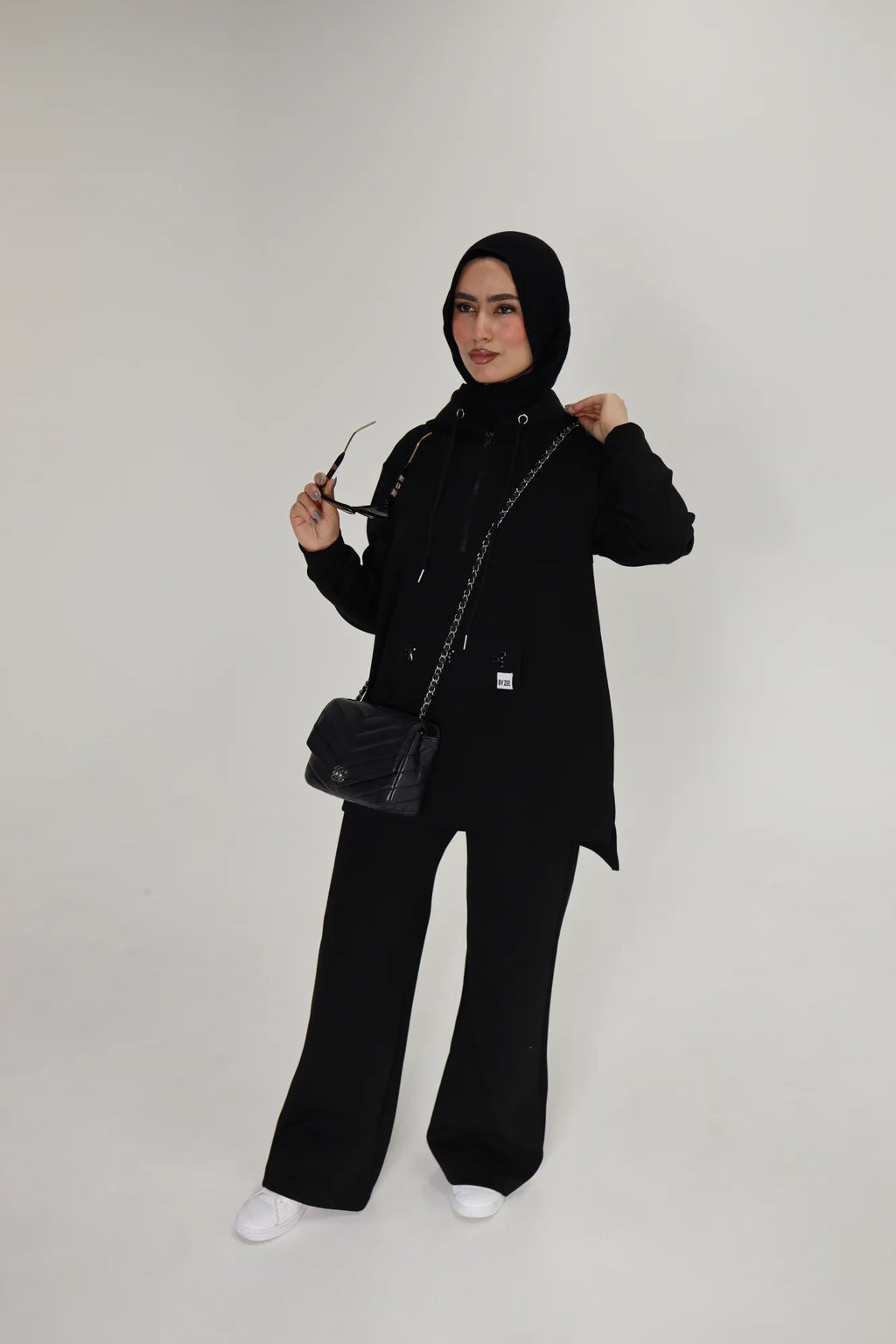 Embellished Scuba - Black Long