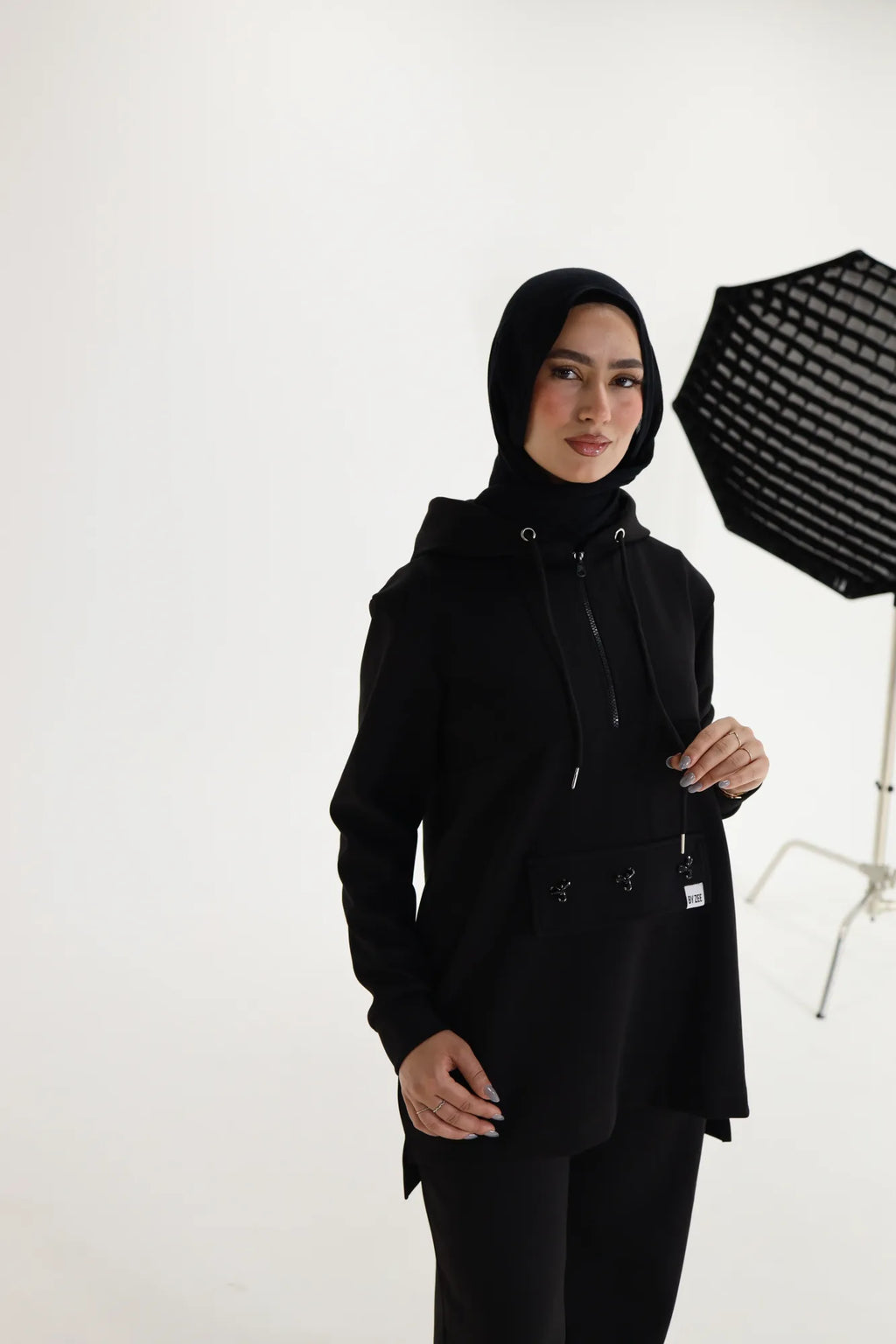 Embellished Scuba - Black Long