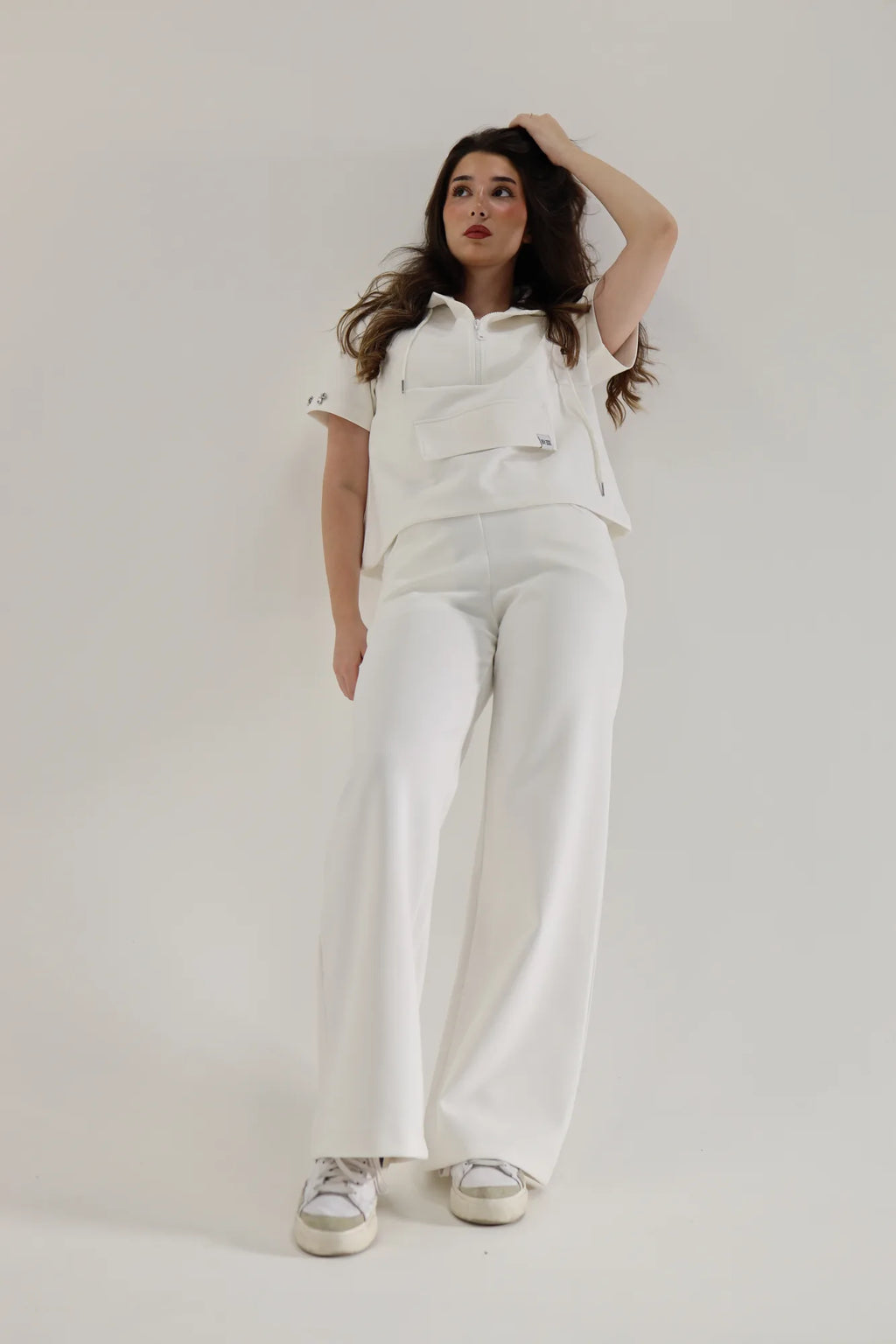 Embellished Scuba - White