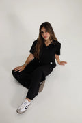 Embellished Scuba - Black