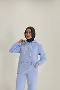 Embellished Scuba - Long Baby Blue
