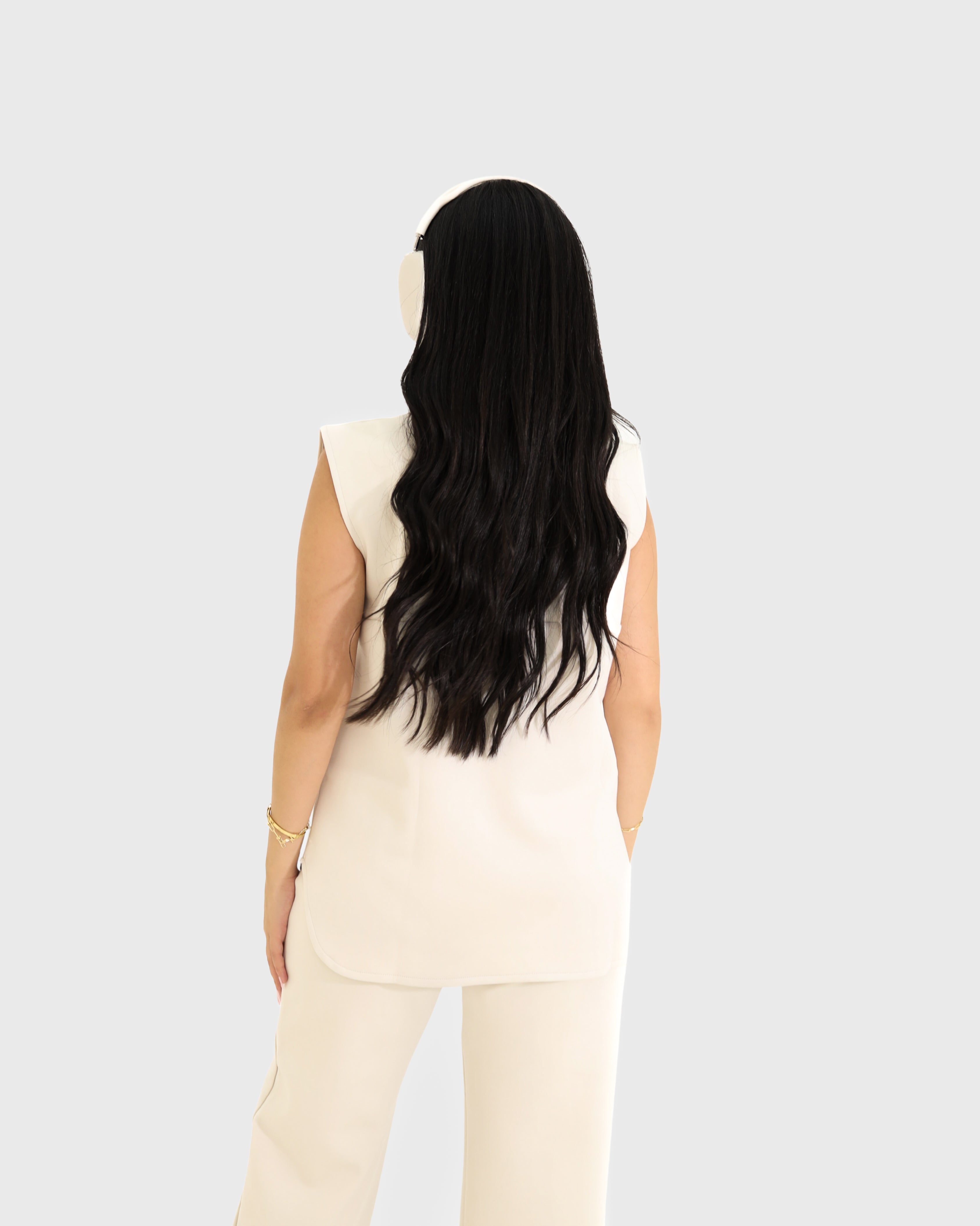 Sleeveless set - Beige