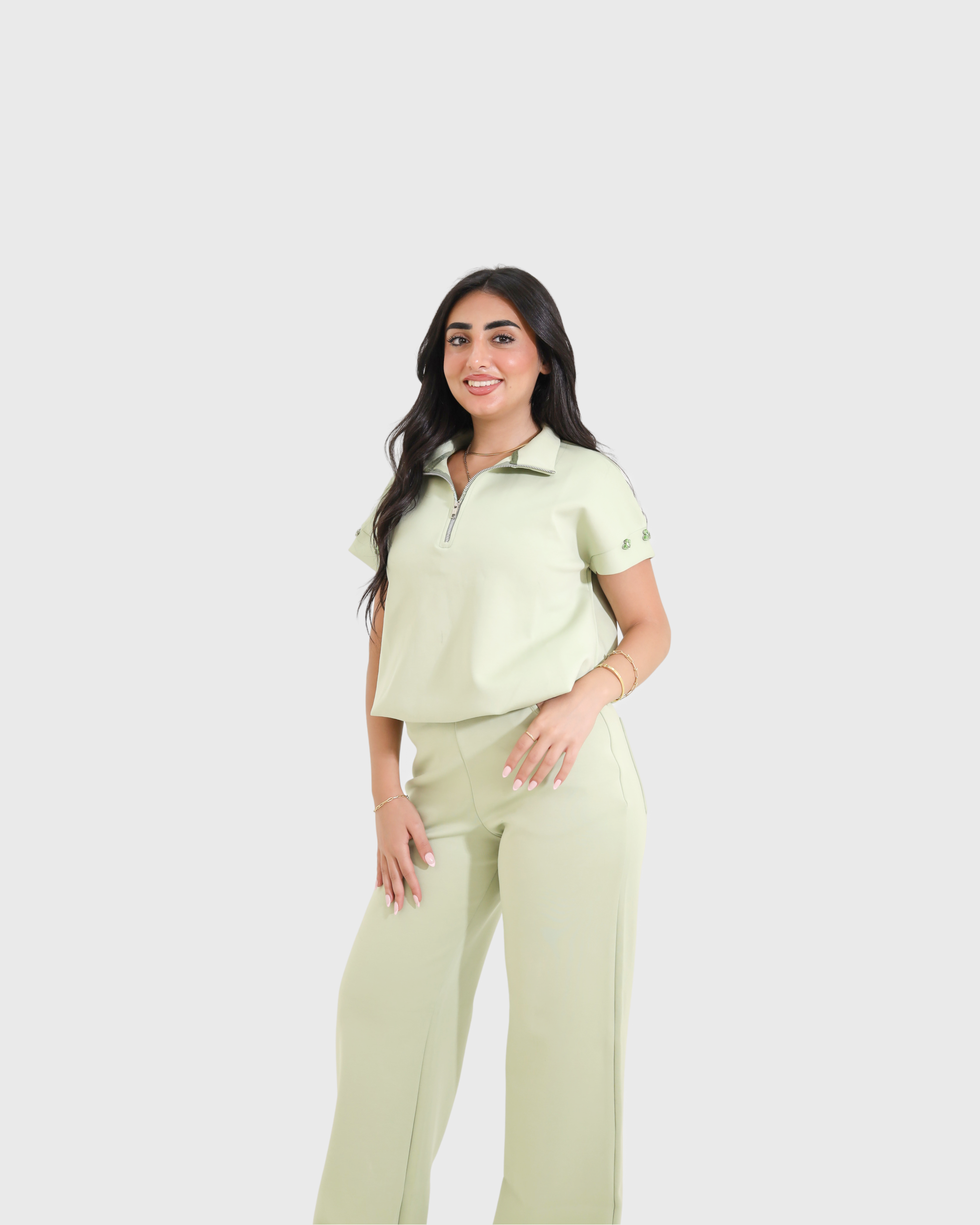 Short sleeved set - Pistachio
