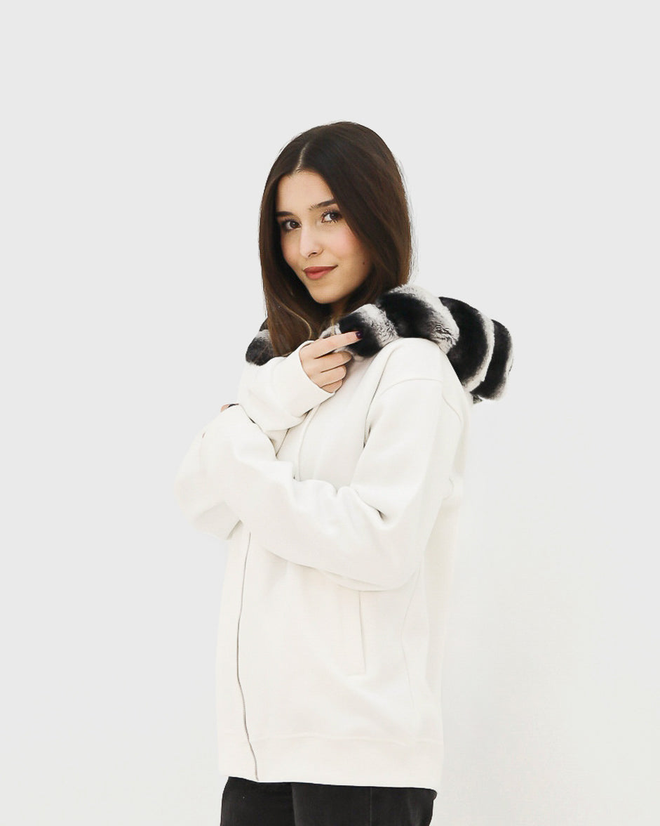 “White” Hoodie Jacket