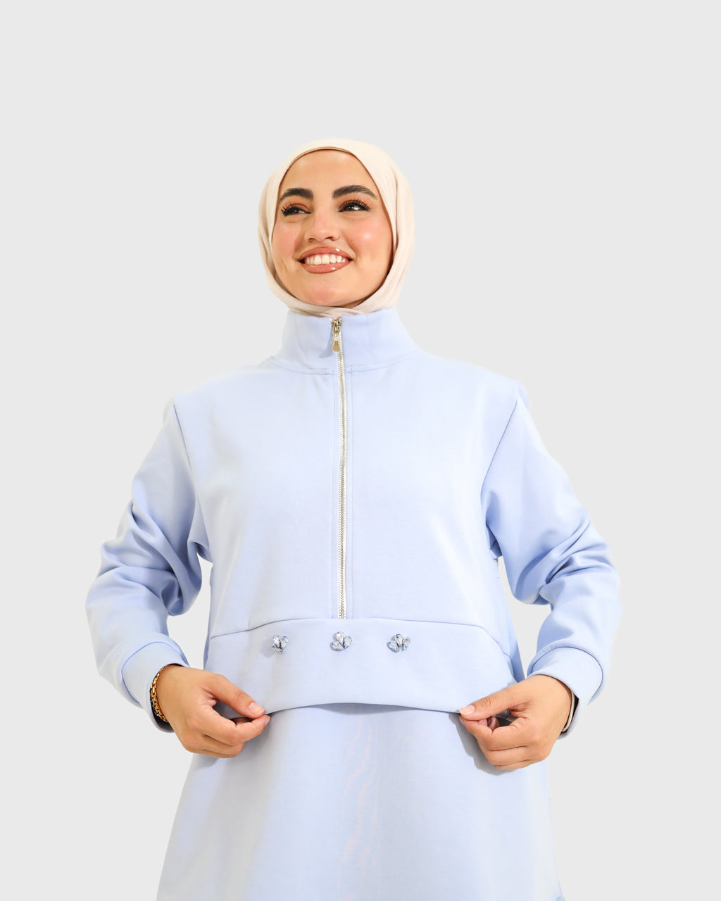 Long sleeved set - Baby blue