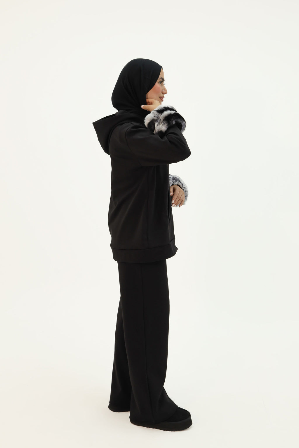 Zip Up Set - Black