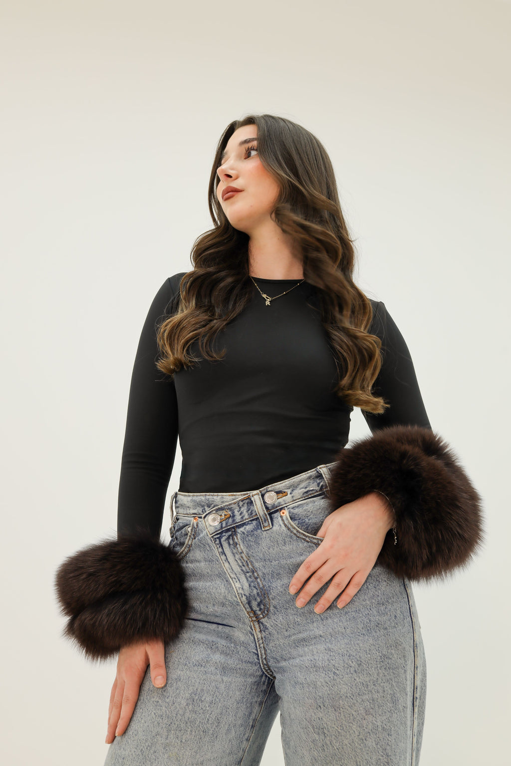 Bodycon Bra Tops - Black - Fur