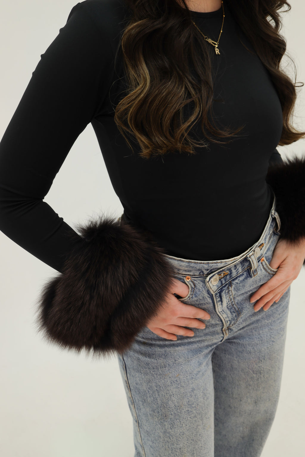 Bodycon Bra Tops - Black - Fur