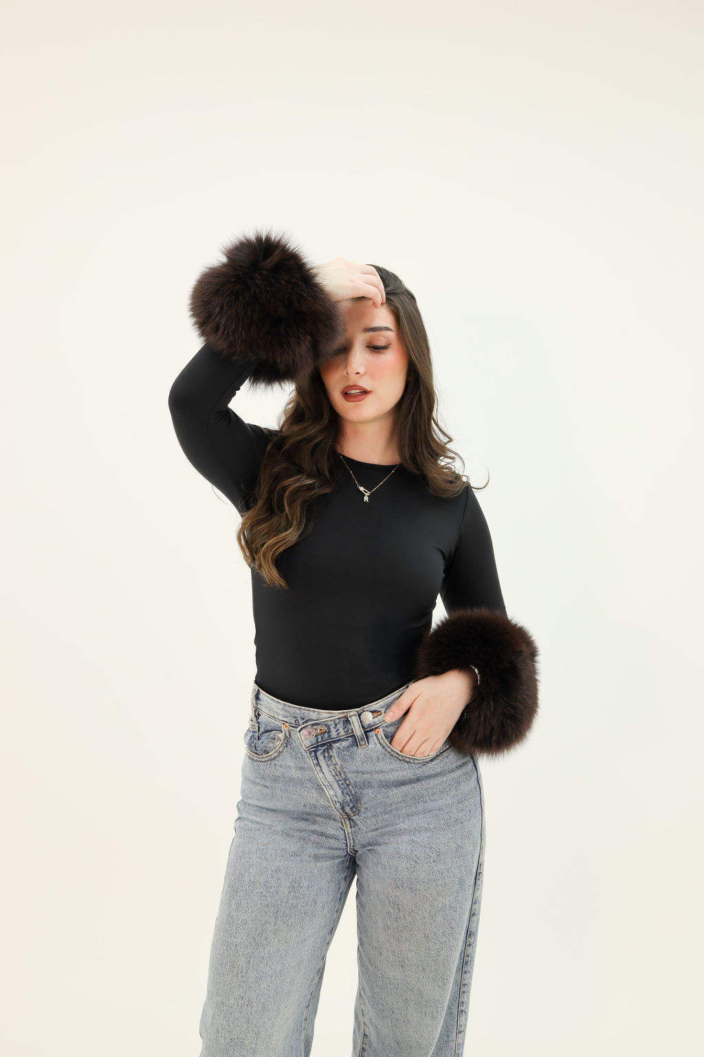 Bodycon Bra Tops - Black - Fur