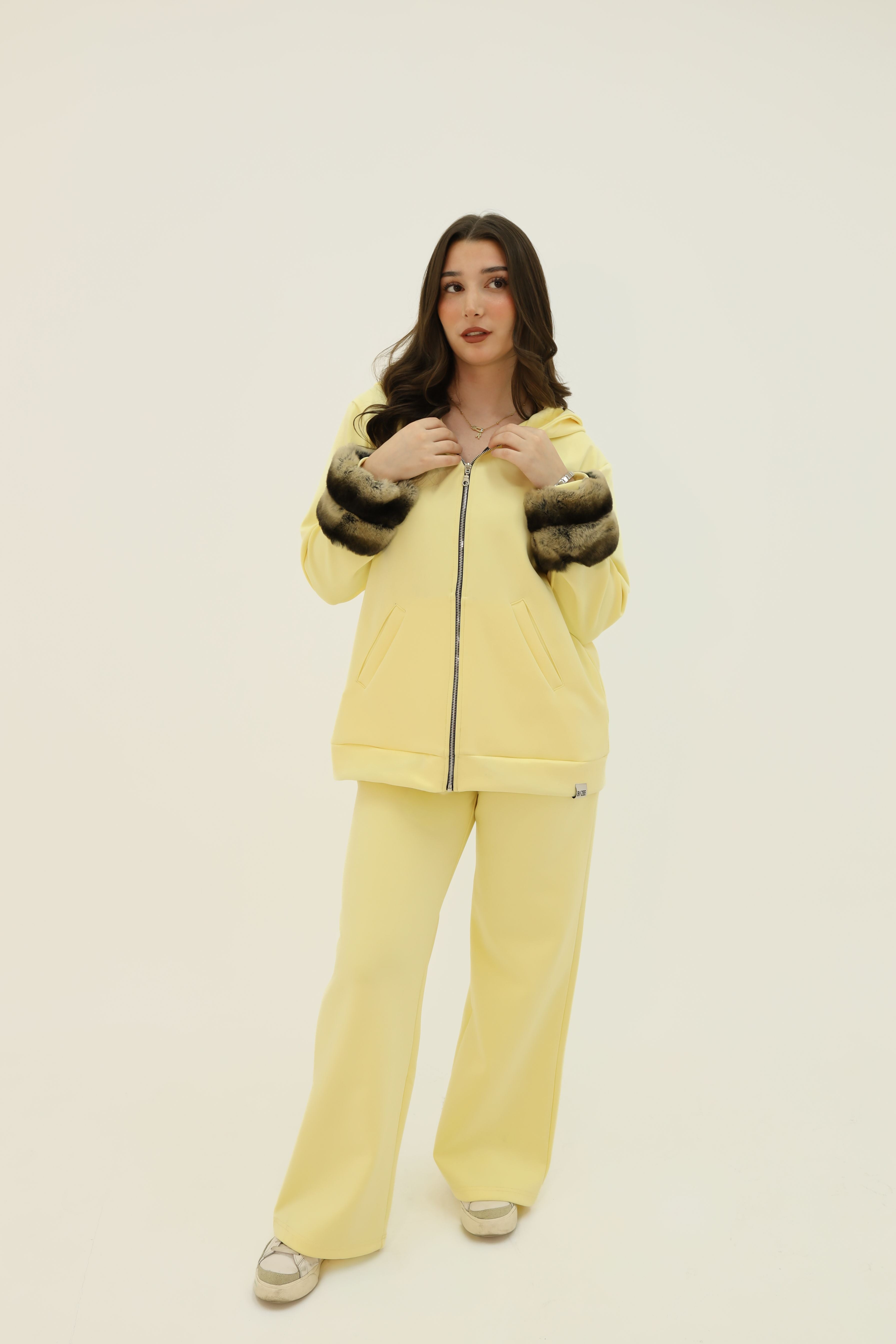 Zip Up Set - Butter Yellow
