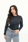 Bodycon Bra Tops - Charcoal
