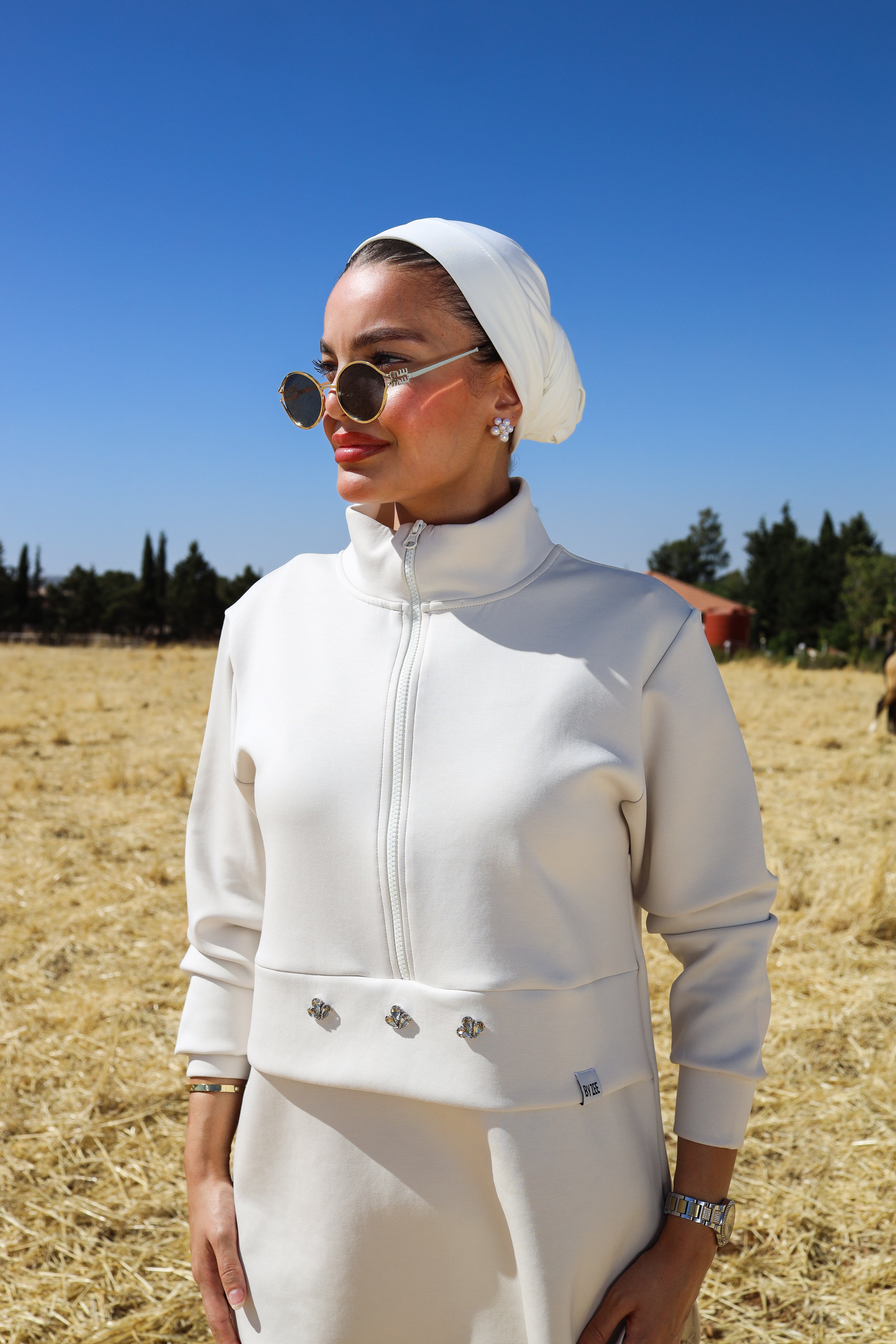 Long sleeved set - Beige